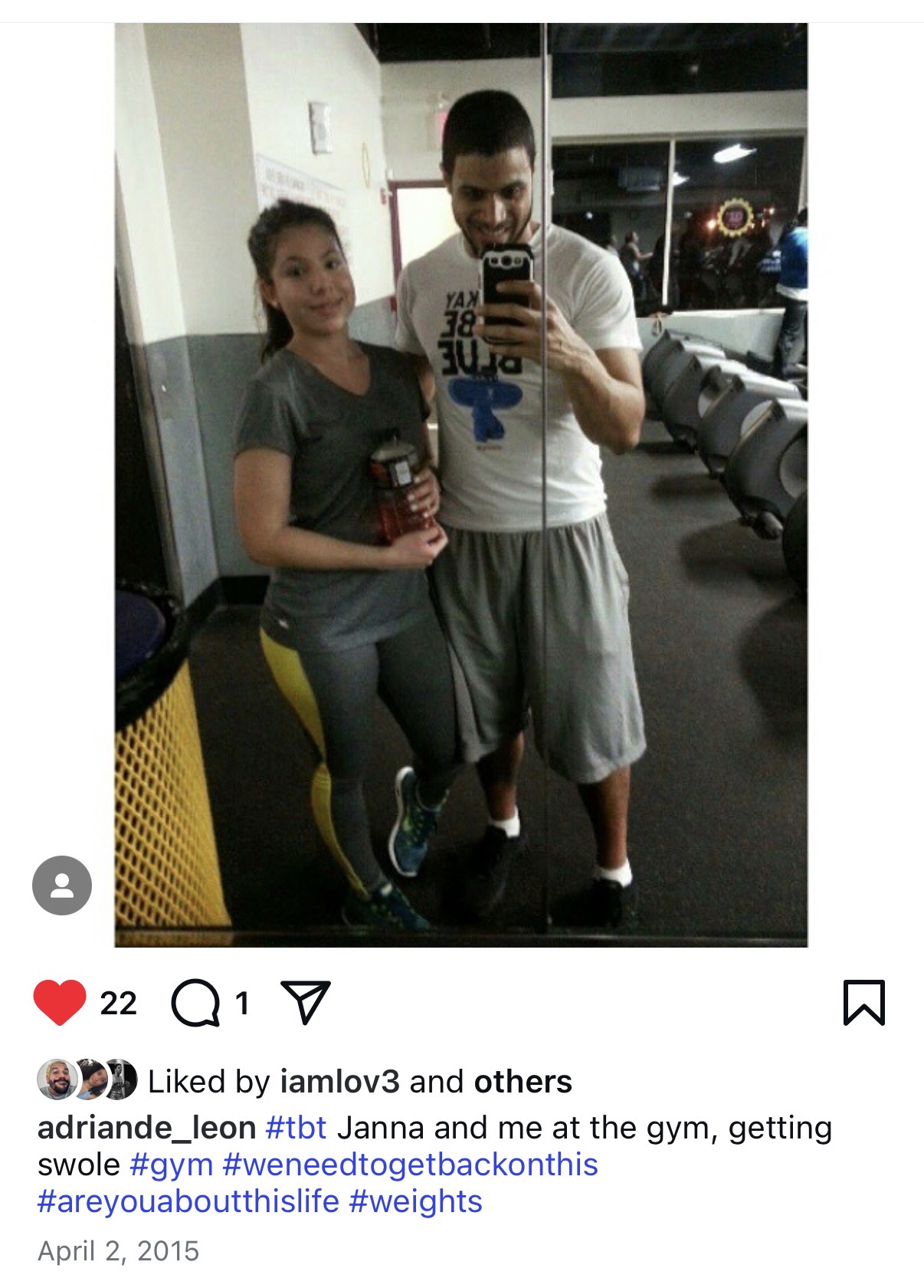 Early photo of Rafael and Janna