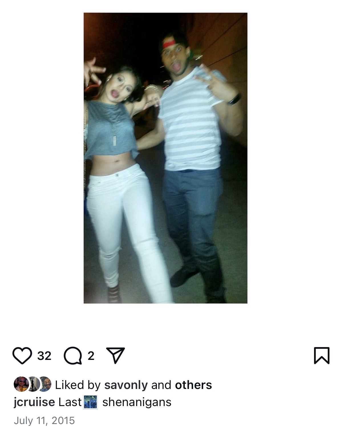 Early photo of Rafael and Janna